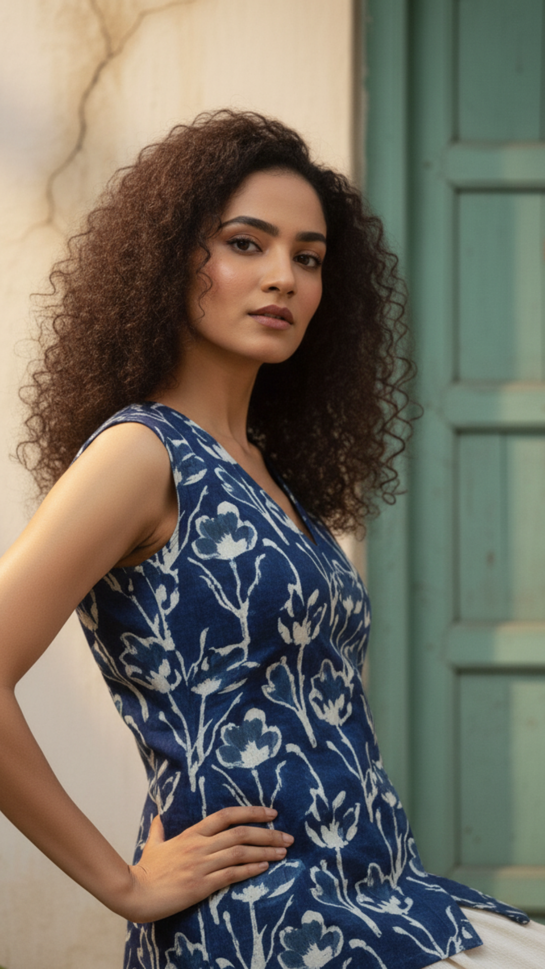 Blue One Buttoned Shirt