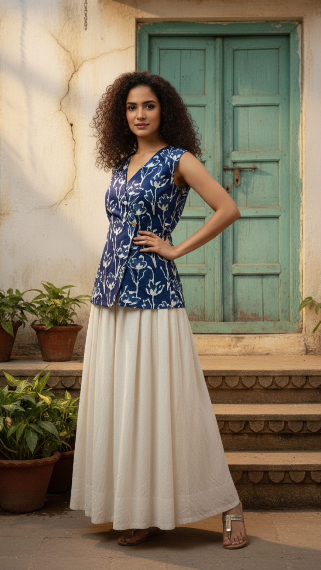 Blue One Buttoned Shirt